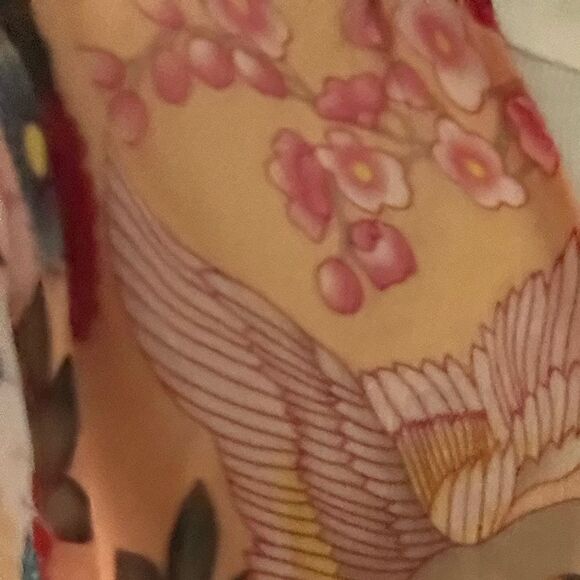 Bohemian Sheer Floral Kimono Robe - Picture 7 of 8